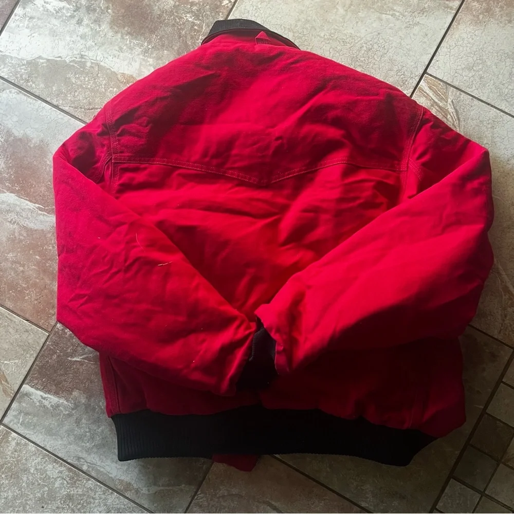 Carhartt Men's Vintage Red 1997 Santa Fe Jacket Insulated Lined Size Large - Picture 5 of 6